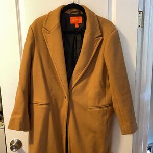 Long Women's Caramel/Tan Car Coat - size 1X